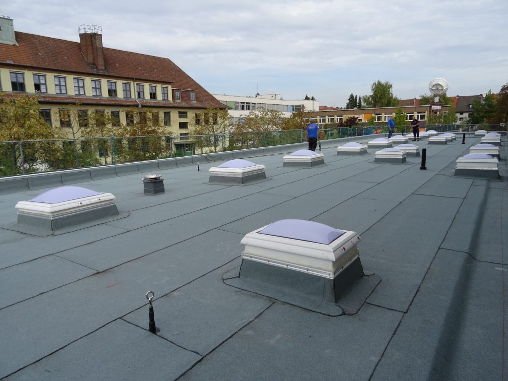 Berlin, Dachsanierung Schule, 2018
